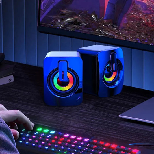 Sonido HiFi y Luces LED: Altavoces USB para PC