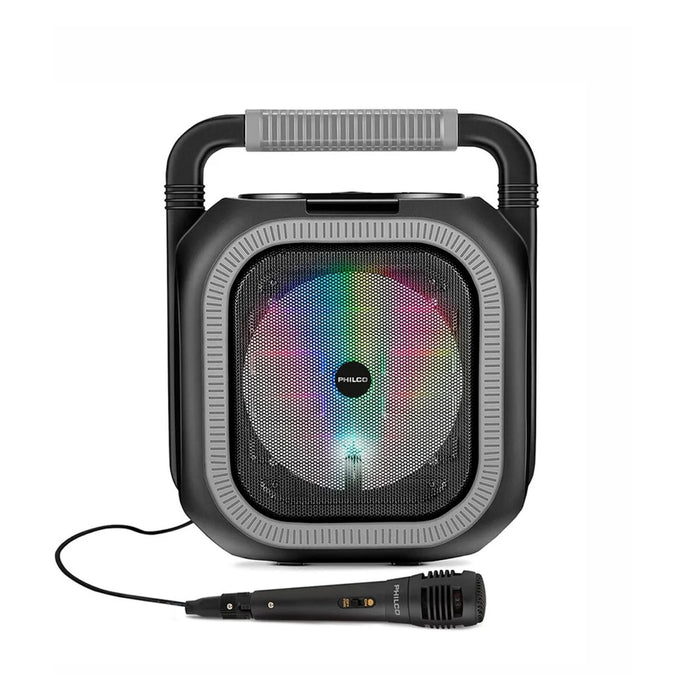 Parlante Karaoke Philco 6,5" con Micrófono y Luces LED